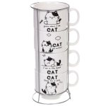 Набор кружек на стойке 200мл «Котята»
