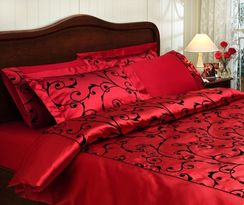 Постельное белье ASMARA  TIVOLYO HOME красное