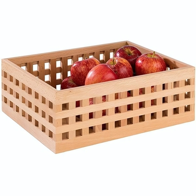 Корзина для хлеба;дерево;,H=12,5,L=34,B=26см;св. дерево (Цвет: бежевый)