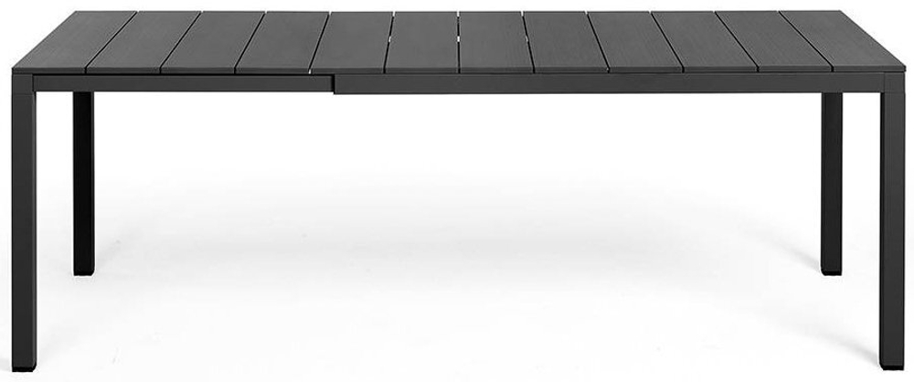 Стол металлический раздвижной Nardi Rio Alu 140 Extensibile, антрацит