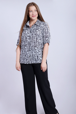 Блузка женская 2330ЮП, Абстракция #176Аба092330ЮП