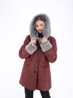 Дубленка женская/из натуральной овчины/из овчины/Турция