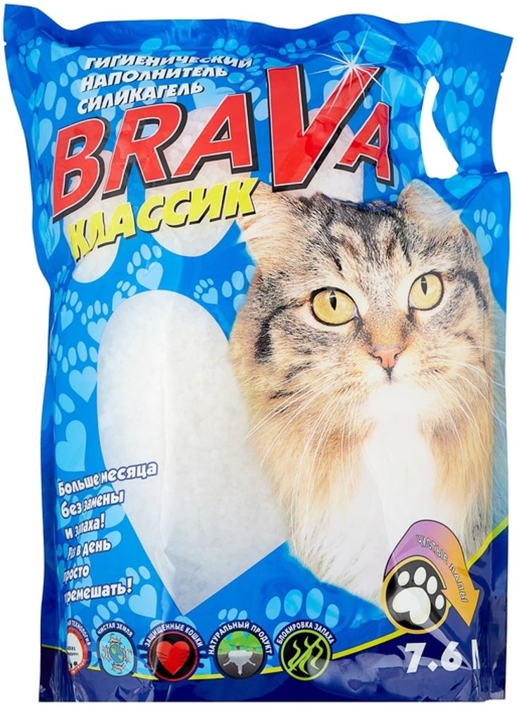 НАПОЛНИТЕЛЬ СИЛИКАГЕЛЬ BRAVA КЛАССИК 7,6 Л НАПОЛНИТЕЛЬ СИЛИКАГЕЛЬ BRAVA КЛАССИК 7,6 Л