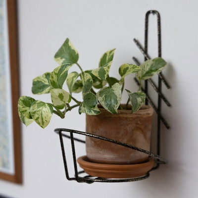 Подставка для цветов настенная "Большая" на 1 горшок, металл М0000091