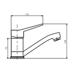 Смеситель для раковины Dorff Optima D2021001 хром