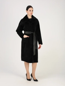 Дубленка зимняя шуба натуральная двухсторонняя оверсайз