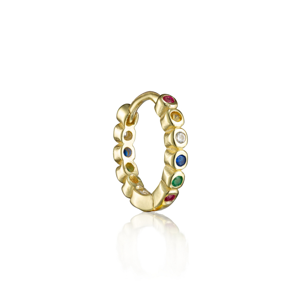 Серьга Helix Rainbow Gold
