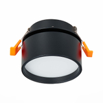 ST651.448.09 Встраиваемый поворотный светильник Черный LED 1*9W 4000K 720Lm Ra&gt;90 120° IP20 D85xH68 170-240VV Встраиваемые светильники