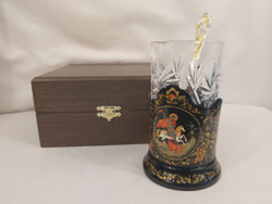 Чайный набор "Георгий Победоносец" (Ручная роспись Палех)