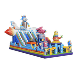 Коммерческий батут "Космические зверята" 16*8*7 м