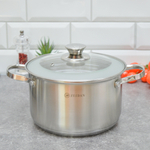 Набор кастрюль 3 предмета (2,1л, 3л, 4л) нерж Z-50663