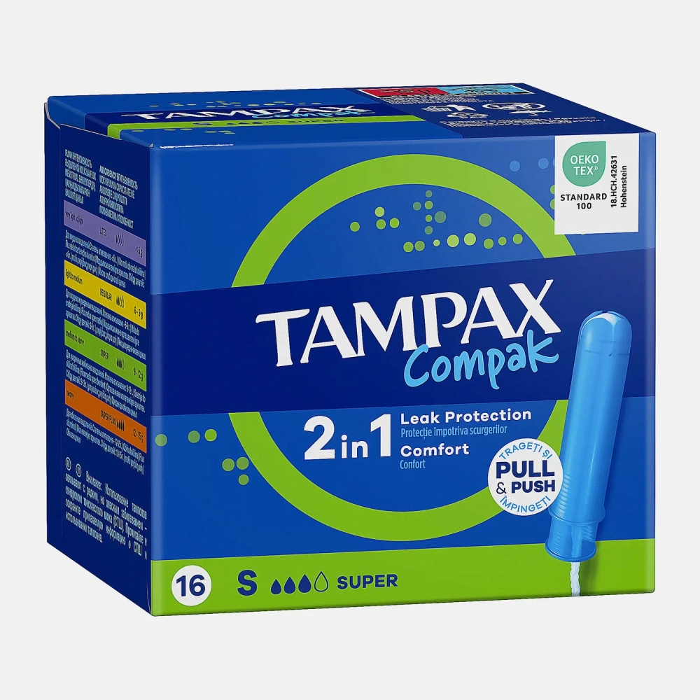 Тампоны Tampax Compak Super 16шт