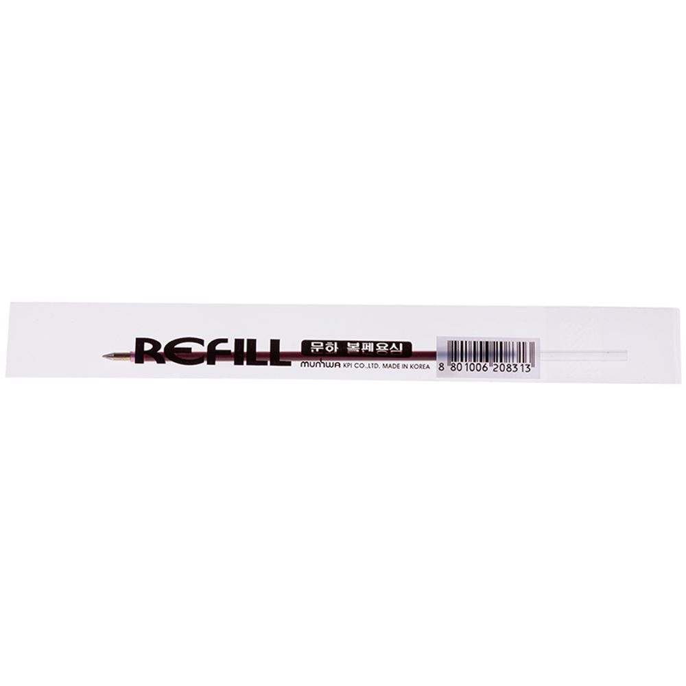 Стержень шариковый MunHwa "Option", "MC Gоld" красный, 142мм, 0,5мм