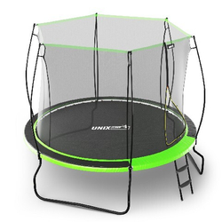 Батут unix line 8 ft ufo green