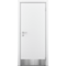 Цена на Пластиковая влагостойкая дверь гладкая Poseidon белая глухая с отбойной пластиной Купить Пластиковая влагостойкая дверь гладкая Poseidon белая глухая с отбойной пластиной