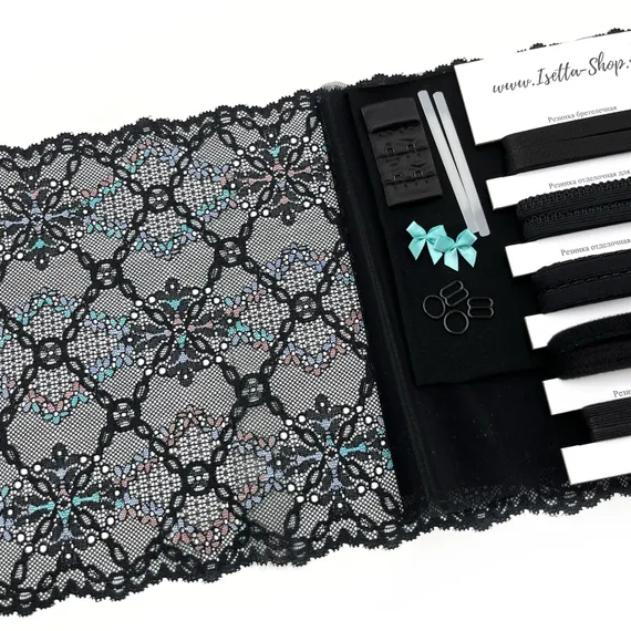 Набор кружевной черный