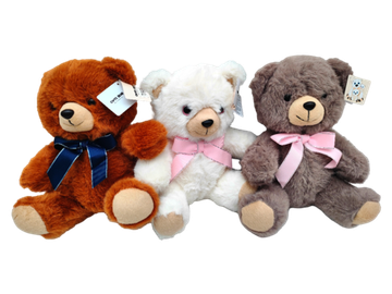 Мягкая игрушка Мишка с бантиком в ассорт. 25см