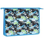 Папка для тетрадей 2 отделения А4 на молнии Спейс, рисунок на пластике, Goal