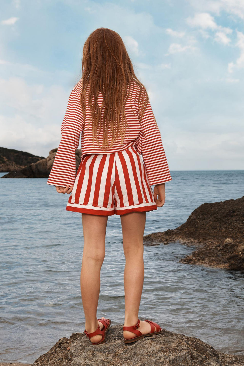 ZARA ШОРТЫ-БЕРМУДЫ В ПОЛОСКУ- LIMITED EDITION, ПОЛОСКИ