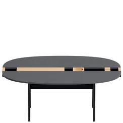 Журнальный столик Between S, 90х64х37 см, черный ясень