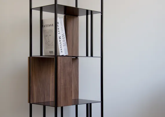 Сет №2 из панелей для стеллажа Stripe (орех)