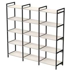 10ССТ.5.600 Стеллаж средний тройной 5 полок (1760*400*1704)