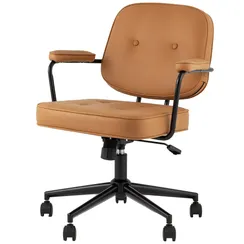 Офисный стул Snoop, коричневая экокожа