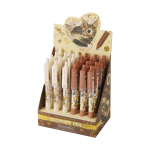 Ручка шарик. автомат. 0,5мм. с грипом "Love me. Котики. Счстье" синяя (BrunoVisconti)