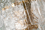 K2KG0998W-2B Бра "Ice" рифленое стело/латунь L19*W36*H32см