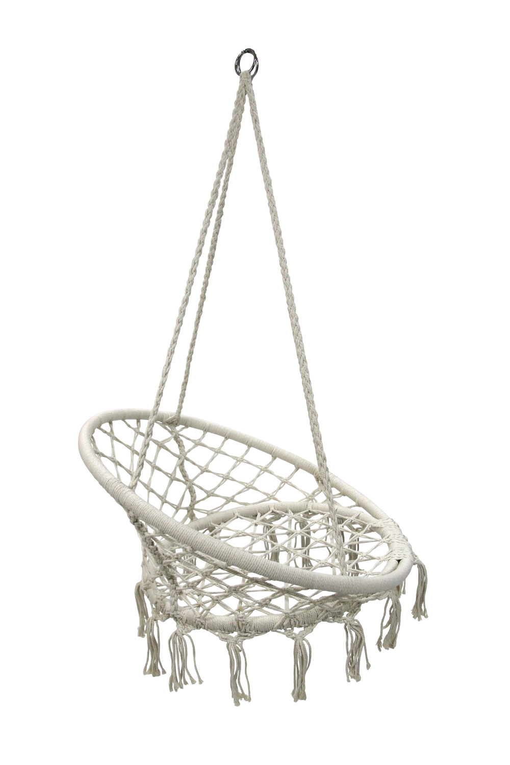 Кресло подвесное Фиби арт.ZRHC30-B (корзина белая, подушка красная )