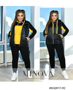 Костюм 17-292-желтый-черный Minova