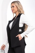 Жилет "Эффектное появление" (блэк/полоска) ХИТ Б8195 LT Collection
