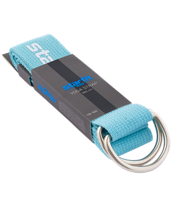 Ремень для йоги YB-100 183 см, хлопок, мятный