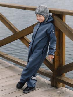 Комбинезон из софтшелла "Темно-синий"