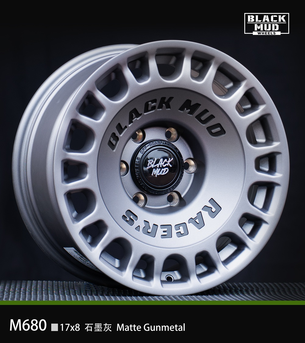 Диск колёсный литой BLACK MUD M680 R17 8.0 ET0 Matte Gunmetal