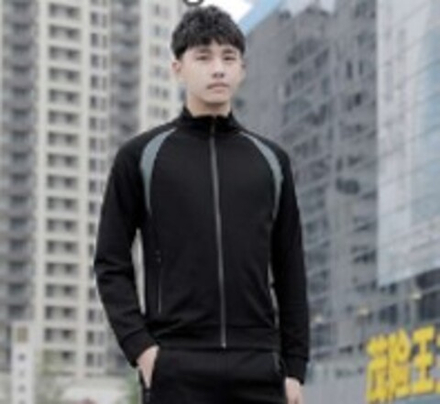 Олимпийка Tigershop   черная с зелеными вставками 2197