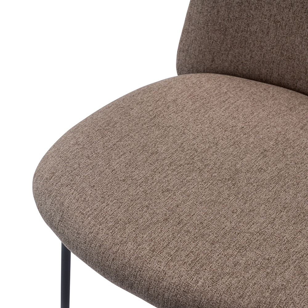 Стул барный niels, рогожка, темно-коричневый