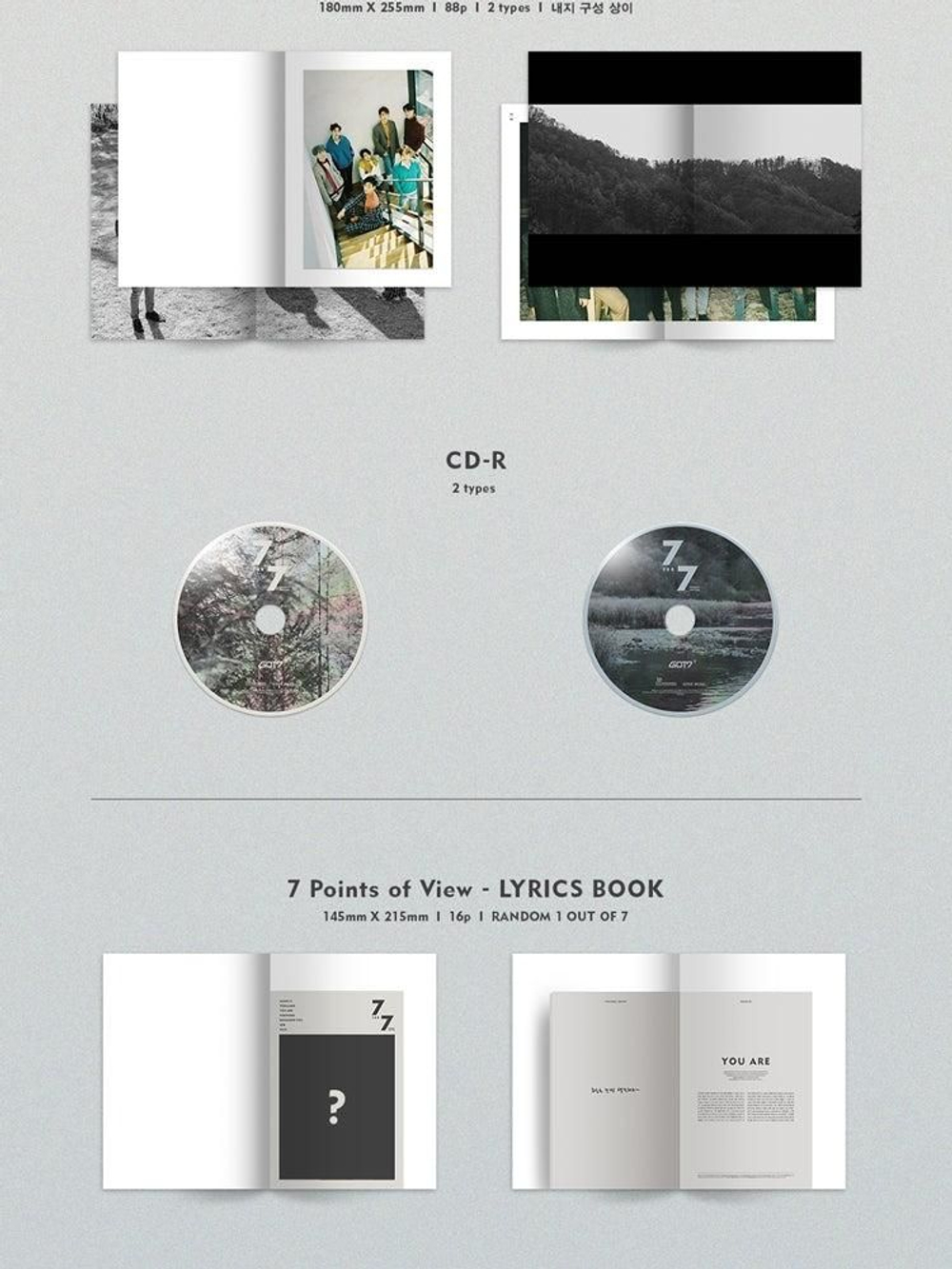 Альбом GOT7 - 7 For 7 Present Edition 2 Version SET