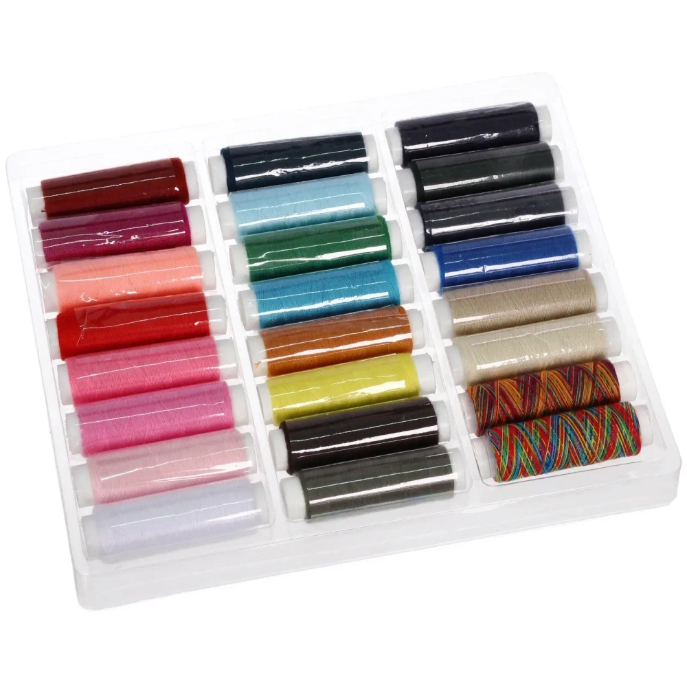 Нитки швейные в наборе 24шт «Favorite Hous», 200м (коробка)