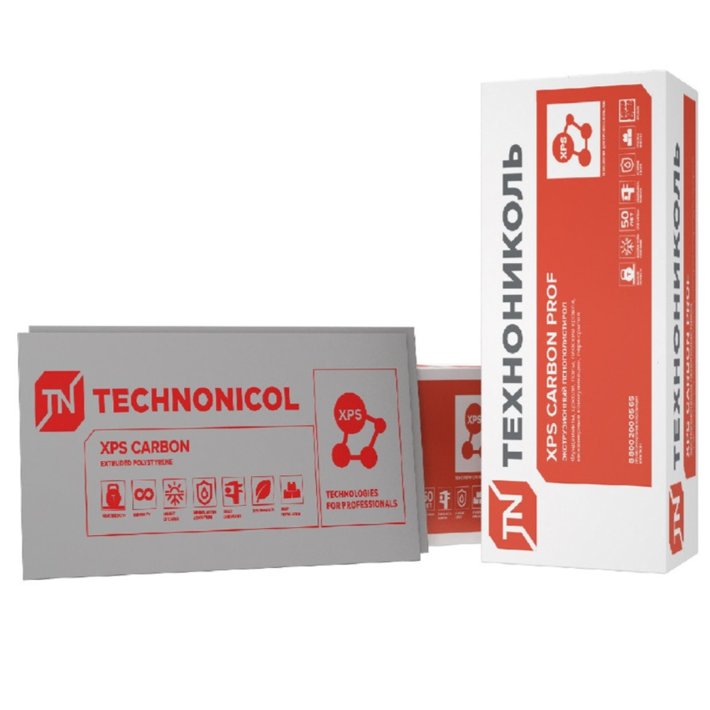 Теплоизоляция Технониколь XPS Carbon Prof 1180х580х80-L 5 шт