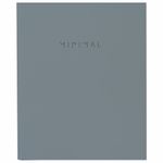 Тетрадь на кольцах А5 175х215 мм, 120 л., твердый картон, матовая ламинация, клетка, BRAUBERG "Minimal grey", 404996