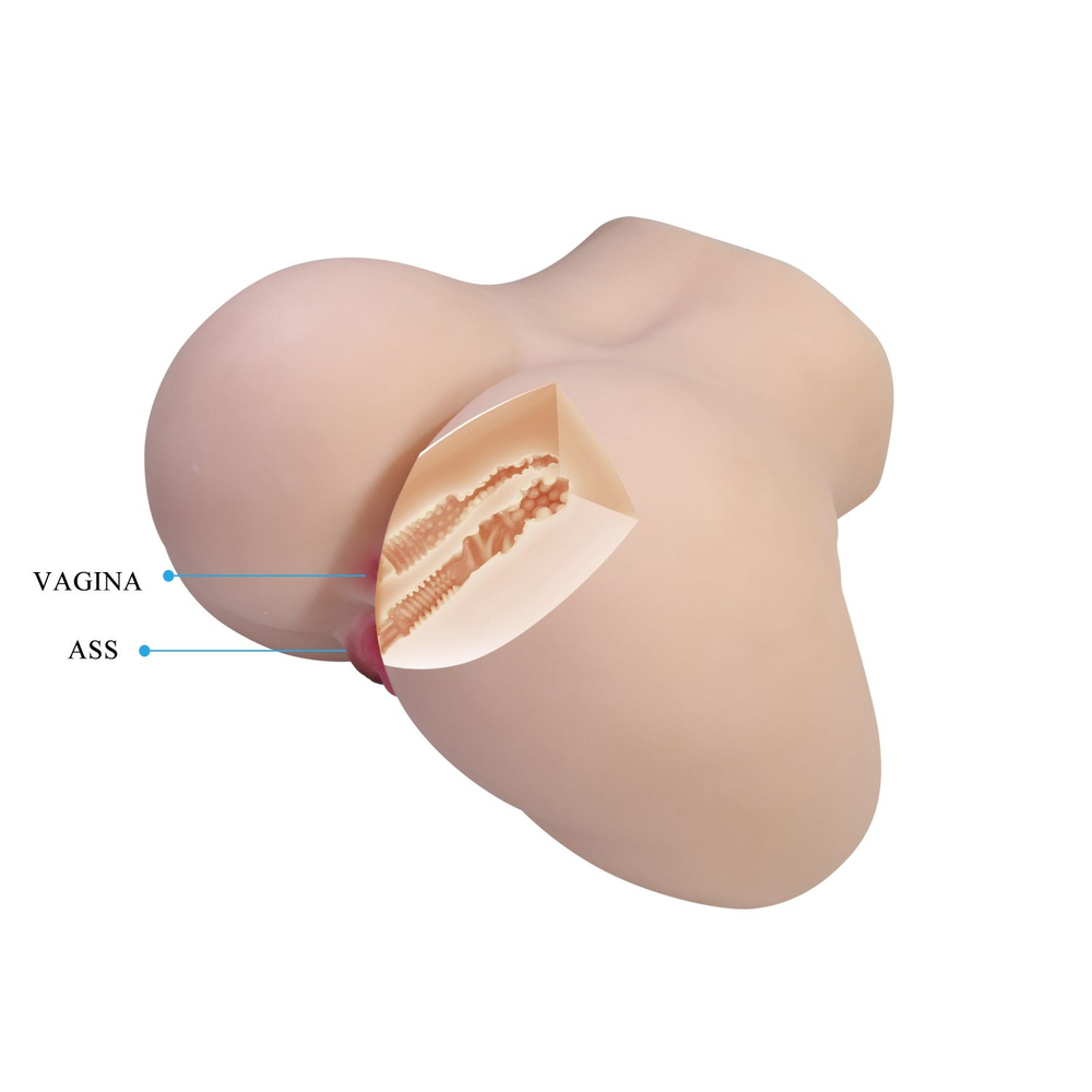 Телесный мастурбатор Liora с вибрацией (Цвет: телесный)
