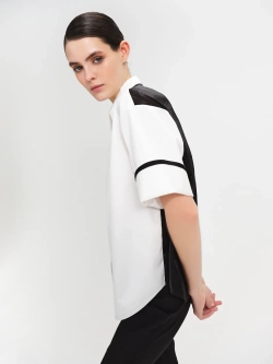 Рубашка черно-белая OLA OLA