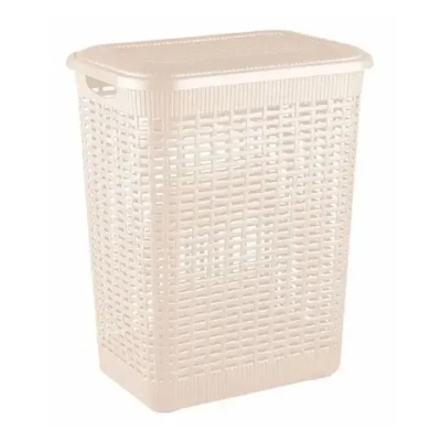 КОРЗИНА ДЛЯ БЕЛЬЯ 50Л, 420Х310Х560 ММ (бежевый)