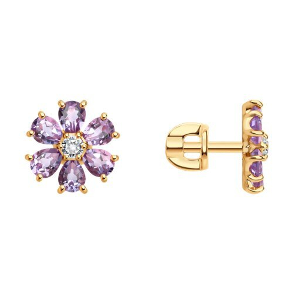 Серьги из золота 585 пробы