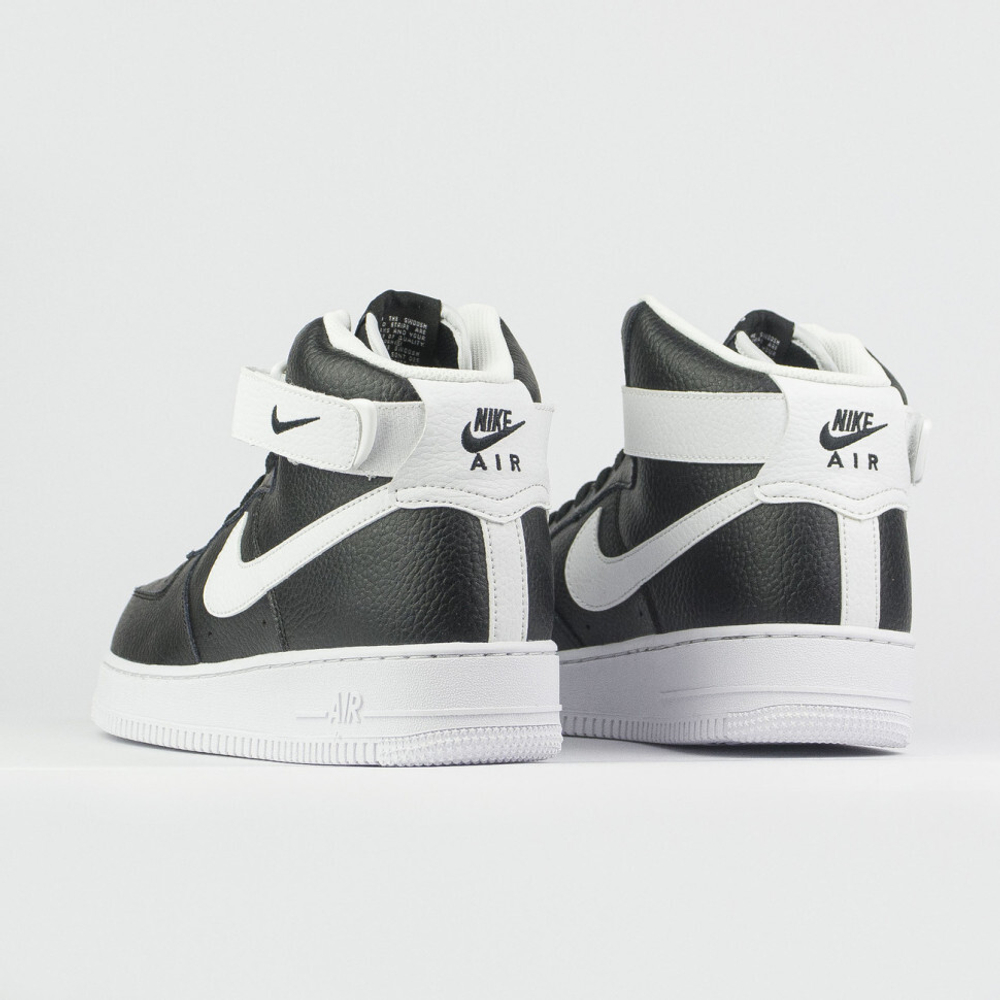 кроссовки Nike Air Force 1 Mid Black / White Ftwr.