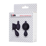 Черные вибро-присоски стимуляторы на соски ToyFa Basic 889010