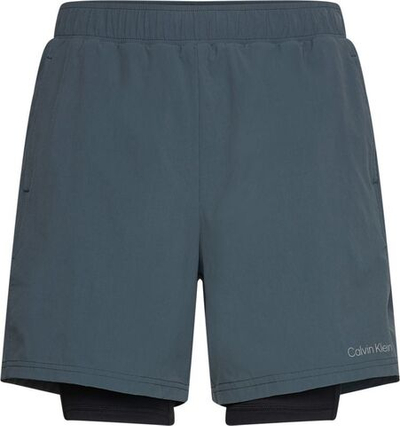 Мужские теннисные шорты Calvin Klein WO 2 in 1 Woven Short - dark slate