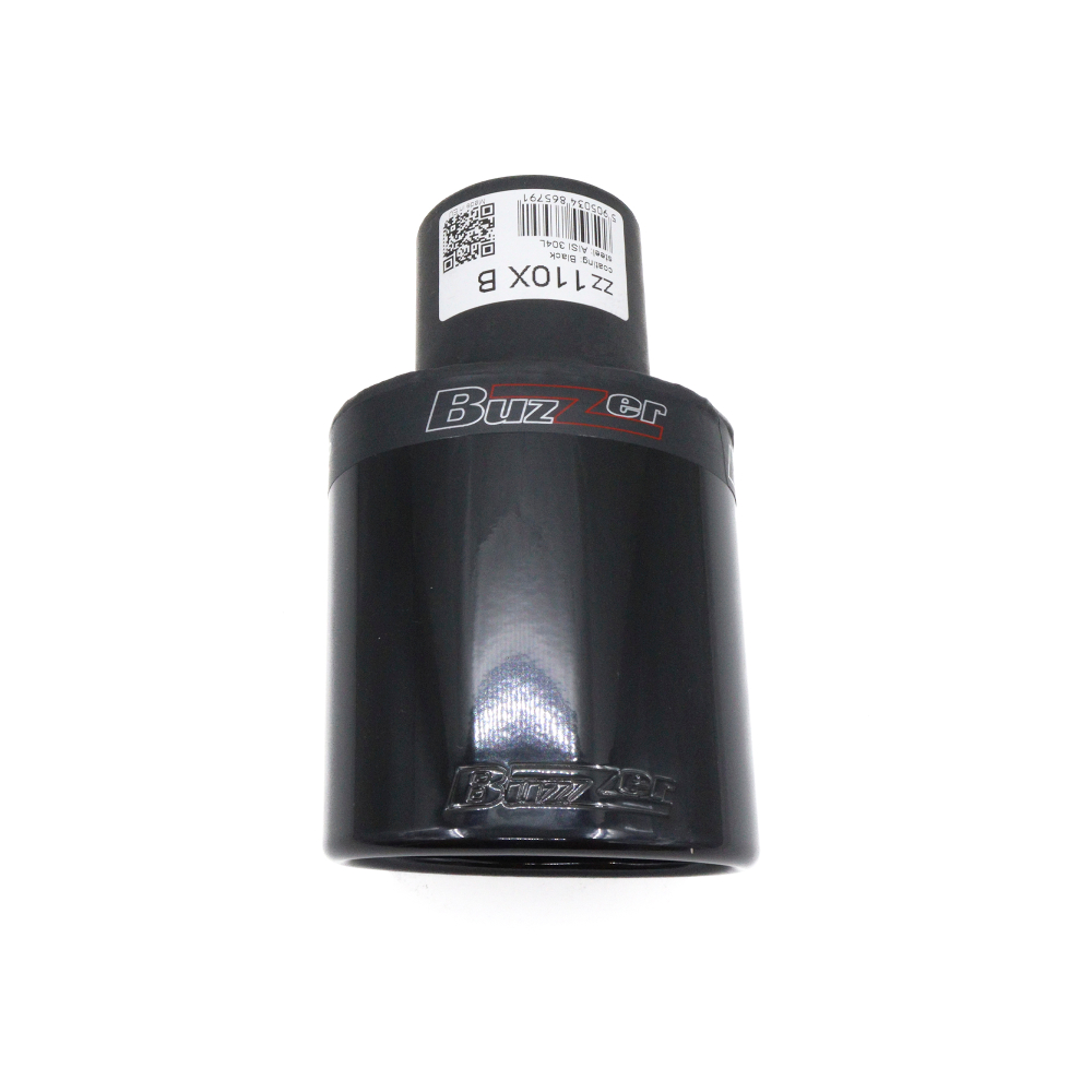Насадка на глушитель "BUZZER" ZZ 110 XB овал 95х65 (черная)