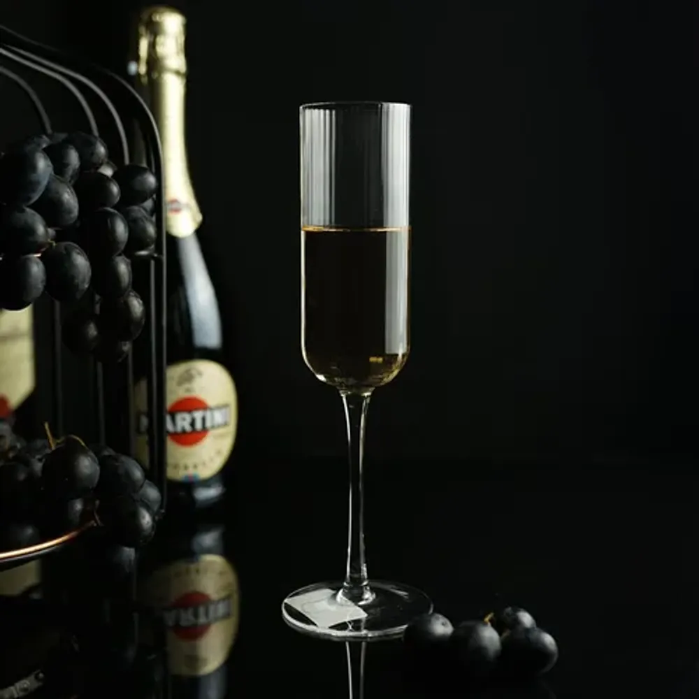 Бокал-флюте для шампанского 225 мл "Festival Optical" d 5 см h23,5 см P.L. - BarWare [6]